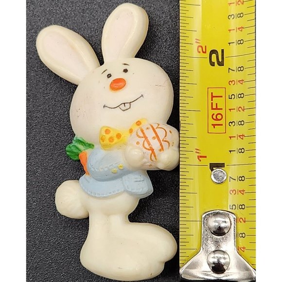 Vintage PULL CORD EASTER BUNNY & Chick Pin and  RABBIT Egg PIN - Picture 8 of 9